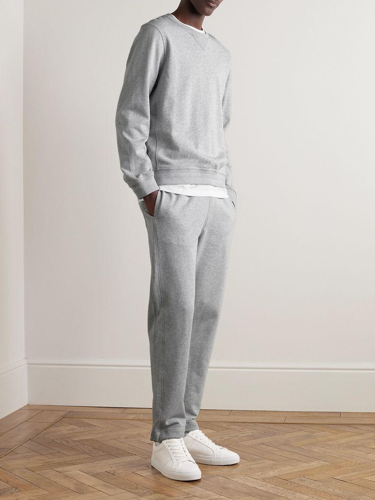 DESIGNED BY MR PORTER. Mr P. understands that the basics are just as important as the statement pieces in your wardrobe. This sweatshirt is cut from cotton-jersey that has a soft, plush and handle and is designed for a relaxed fit. This product is part of Mr P.’s PERMANENT collection, a range of premium everyday staples designed to form the foundation of the modern man’s wardrobe. Mr P, Basic Sweatshirt, Jersey Sweatshirt, Grey Cotton, Modern Man, Mr Porter, The Basics, P S, Soft Plush