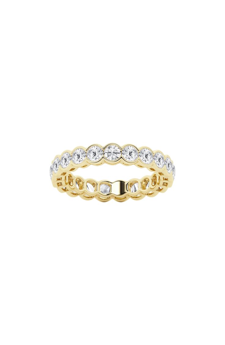 a gold and white diamond ring