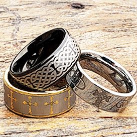 Beautiful Cross Rings hold Symbolic Religious Meanings - Forever Metals #crossrings #religiousrings Cross Rings, Tungsten Rings, Beautiful Cross, Religious Cross, Tungsten Carbide Rings, Cross Ring, Tungsten Ring, Tungsten Carbide, Brand You