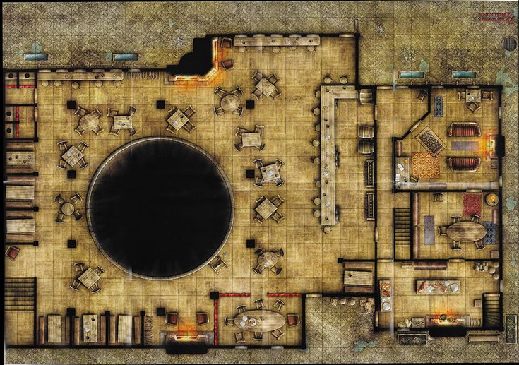 an overhead view of a floor plan for a house with lots of furniture and decorations