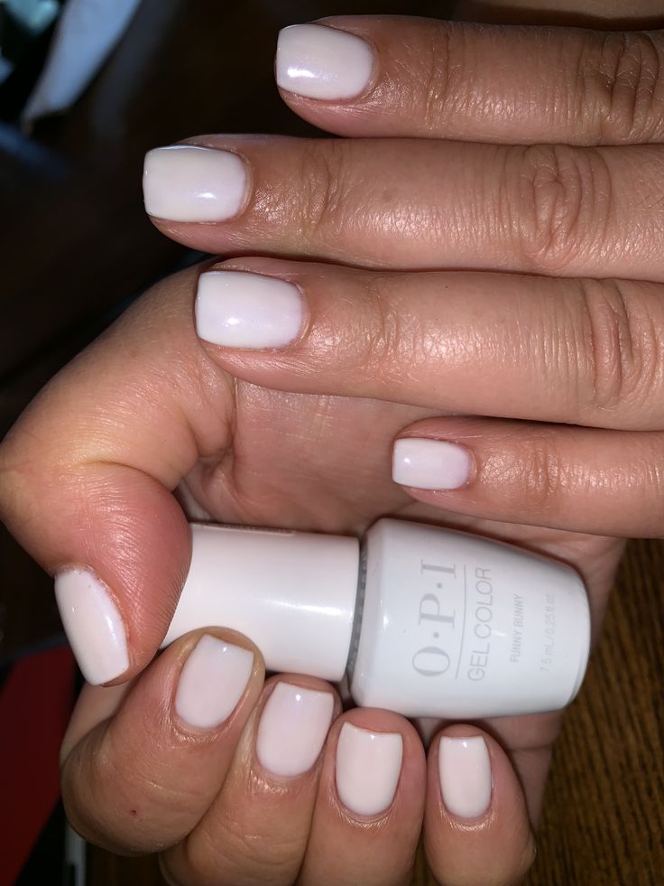 Nail Color Funny Bunny, Light Pink Opi Gel Polish, Opi White Nail Polish Shades, Opi White Colors, Opi Gel Polish Colors Spring 2023, Funny Bunny Gel Nails, Opi Gel Polish Colors Summer, Funny Bunny Opi Gel, Opi Gel Polish Colors