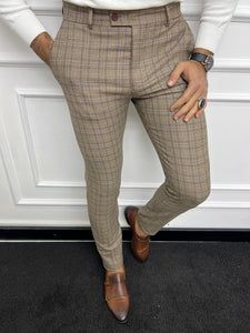 Fabric Pants, Plaid Trousers, Striped Fabric, Wool Pants, Striped Fabrics, Wool Plaid, Pants Color, Trouser Pants, Camel