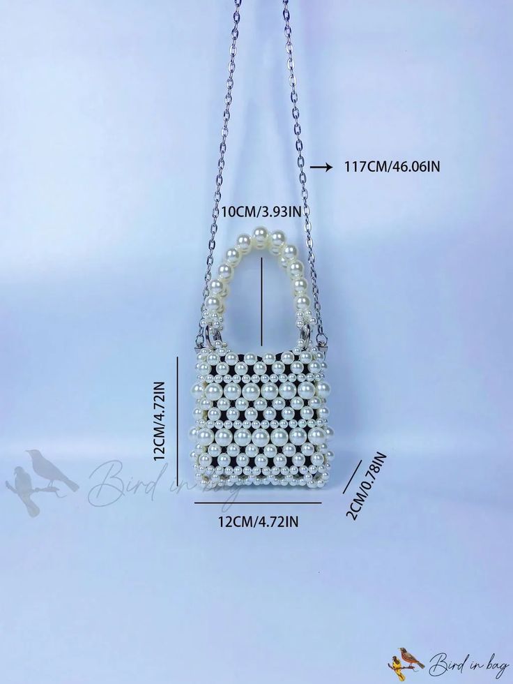 Bird in Bag - Fashionable Faux Pearl Handbag Tote Bag With Pearl Handle, Chic Rectangular Bucket Bag As Fashion Accessory, Trendy Tote Shoulder Bag With Pearl Handle, Trendy Tote Evening Bag With Mobile Phone Pocket, Trendy Evening Tote With Mobile Phone Bag, Elegant Everyday Bags With Pearl Handle, Shopping Bag With Pearl Top Handle, Trendy Rectangular Bag With Pearl Handle, Trendy Rectangular Bags With Pearl Handle