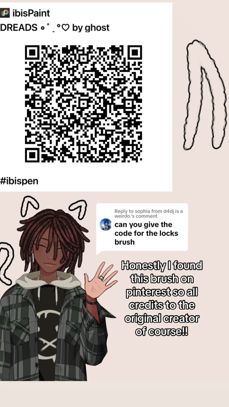 an image of a person with a qr code on it