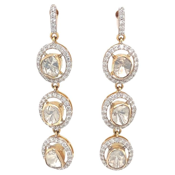 A 2.21 carat natural diamond earring set in 18 carat yellow gold with a very high VS quality diamonds. Diamond Earring, Diamond Drops, Diamond Drop Earrings, Quality Diamonds, Tourmaline, Earring Set, Natural Diamonds, Diamond Earrings, Opal