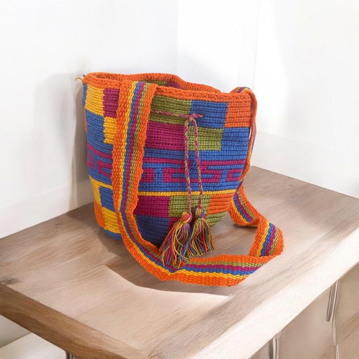 Authentic Wayuu bag, Colombian Mochila. Encanto bag. Original Bag. Handmade by Colombian Indigenous Wayuu. Wayuu Bag, Sling Bags, Original Bags, Bag Handmade, San Antonio Tx, San Antonio, Cross Body Handbags, Purses And Handbags, Crossbody Bags