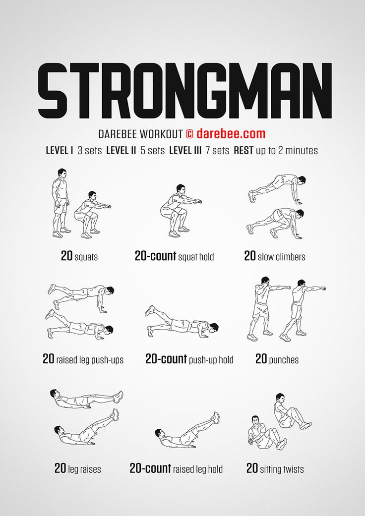 a poster with instructions on how to do the dumbble arm workout for strong body