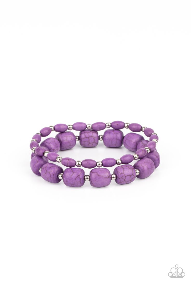 Dainty silver beads and mismatched purple stone beads are threaded along stretchy bands around the wrist, creating vivacious layers.

 Sold as one pair of bracelets. Live Text, Paparazzi Accessories Jewelry, Mobile Boutique, Jewelry Watch, Purple Bracelet, Paparazzi Accessories, Purple Stones, Paparazzi Jewelry, Purple Aesthetic