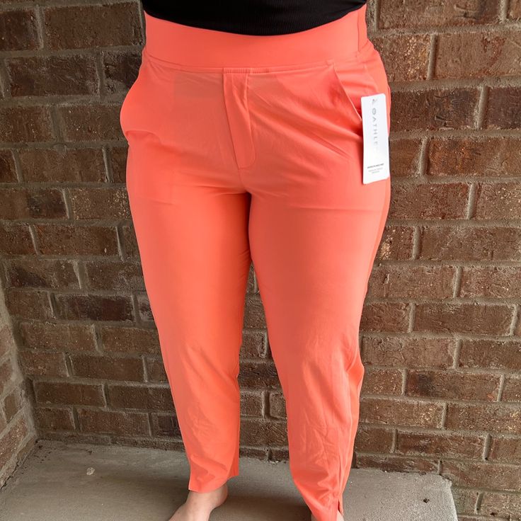 Brooklyn Ankle Pants - Athleta New With Tags Semi-Fitted, Skims Easily Over The Body. Sits Below The Natural Waist, Featherweight Stretch Made With Recycled Poly Is Light As Air. Recycled Material, Wrinkle Resistant, Secure Pockets! I Am Usually A Size Large, These Are Size 8. I Bit Tight On Me But Still Worked! I Am 5’2 And 165lbs. Let Me Know If You Need Anymore Information! Stretch Sports Joggers With Pull-on Style, Ankle-length Stretch Jogging Bottoms, Stretch Ankle-length Jogging Bottoms, Stretch Ankle-length Jogging Pants, Spring Sports Pants With Pockets, Sporty Spring Bottoms With Elastic Side Panels, Stretch Pull-on Jogging Pants, Stretch Jogging Pants With Pull-on Style, Stretch Yoga Pants With Tapered Leg For Sports