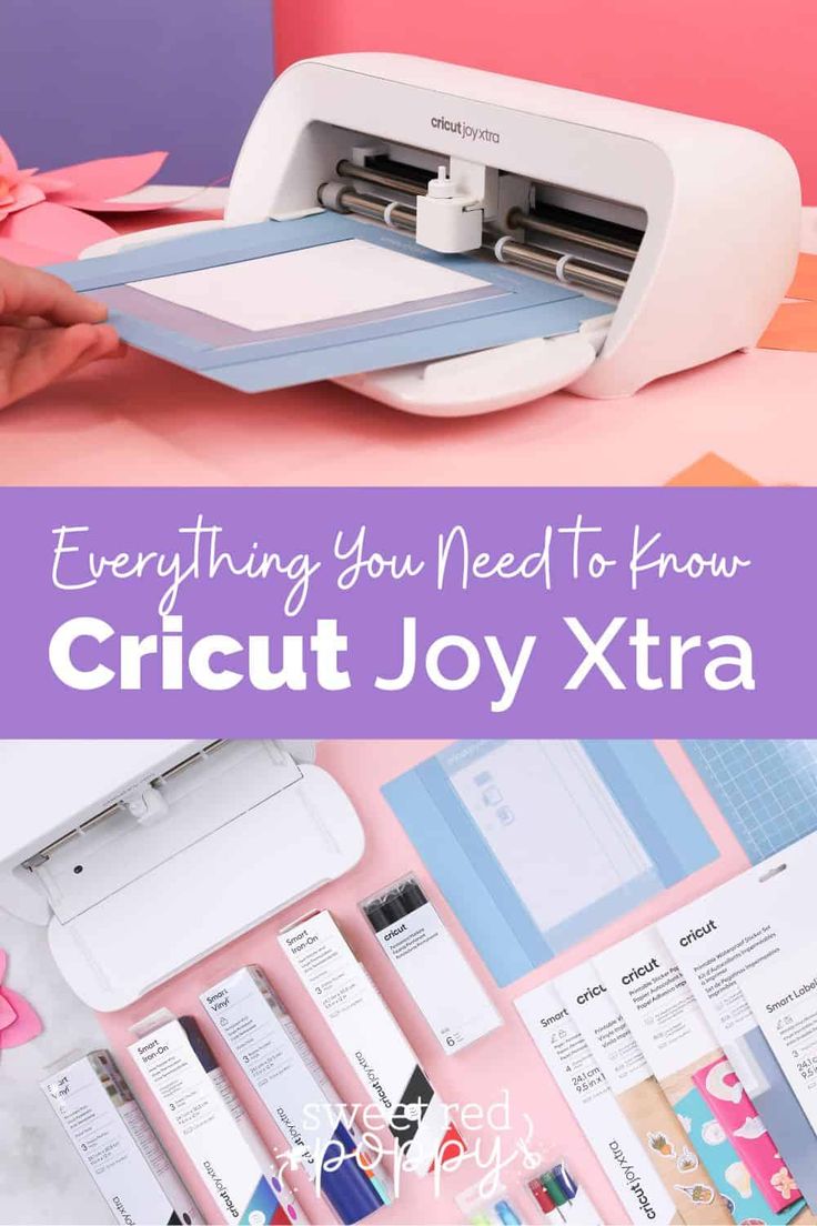 a cricut joy xtra machine with the words everything you need to know