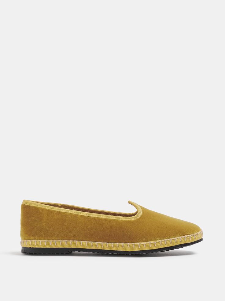 The Kids Soft Venetian Slipper in gold velvet is a take on the classic espadrille, hand finished with stitching and rubber soles for a comfortable step. 10mm heel. Made in Italy. Classic Slip-on Espadrilles With Stitched Sole, Classic Slip-on Espadrilles With Rubber Sole, Classic Espadrilles With Textured Sole And Flat Heel, Classic Espadrilles With Textured Sole, Classic Espadrilles With Rubber Sole And Flat Heel, Classic Espadrilles With Stitched Sole And Round Toe, Classic Espadrilles With Contrast Sole And Round Toe, Elegant Slip-on Espadrilles With Rubber Sole, Slip-on Closed Toe Espadrilles With Leather Sole