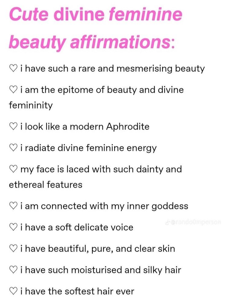 Divine Feminine Affirmations, Feminine Affirmations, Beauty Affirmations, Sacral Chakra Healing, Spirituality Affirmations, Divine Feminine Spirituality, Vision Board Affirmations, Affirmations For Happiness, Spiritual Manifestation