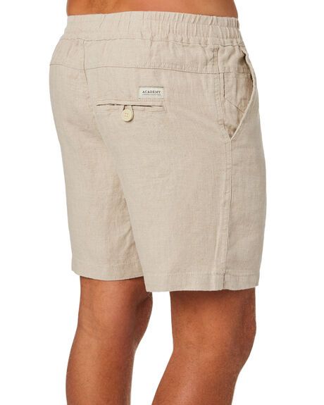 Academy Brand Riviera Mens Linen Short - Oatmeal | SurfStitch Linen Shorts For Men, Mens Linen Shorts, Guys Fashion Casual, Mens Shorts Outfits, Smart Casual Men, Organic Cotton Clothing, Mens Linen, Sharp Dressed Man, Linen Short