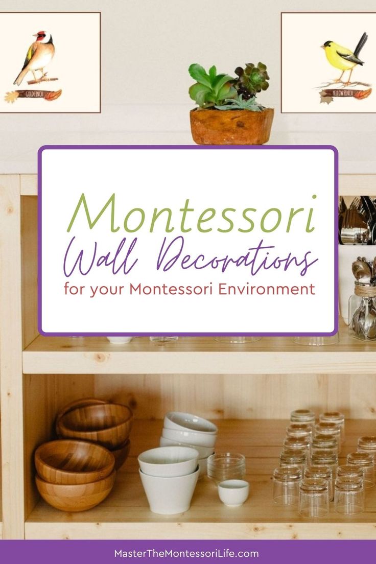 the montessori wall decorations for your montessori environment are easy to make