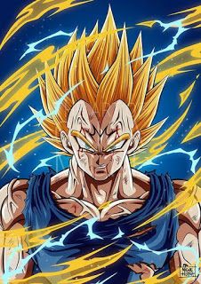 an image of the character gohan from dragon ball zoros in blue and yellow