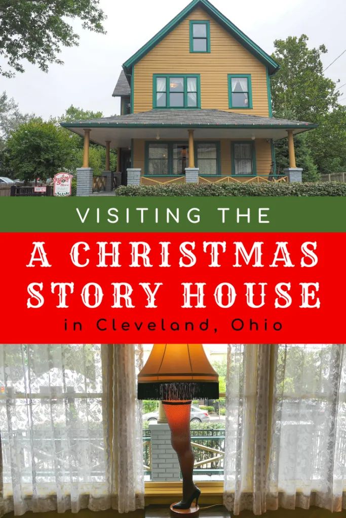 a christmas story house in cleveland, ohio with the words visiting the a christmas story house