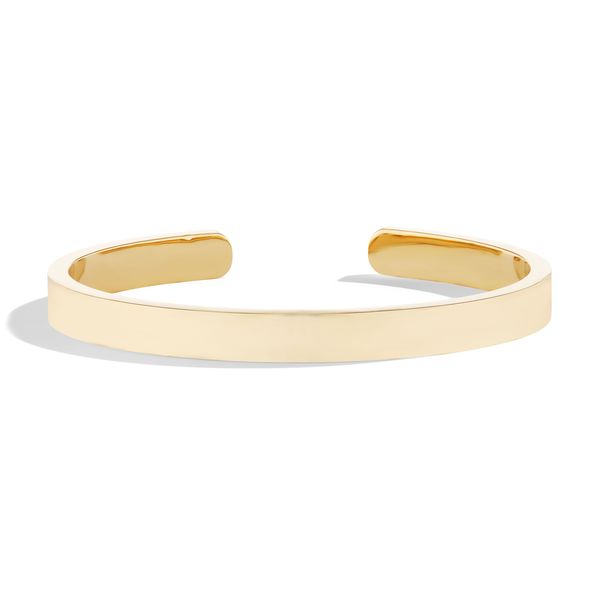 Solid Cuff Bracelet - Fewer Finer Timeless Adjustable Stackable Cuff Bracelet, Timeless Adjustable Cuff Bracelet With Strap, Timeless Adjustable Cuff Bracelet, Formal Stackable Cuff Bangle Bracelet, Timeless Open Cuff Bangle With Polished Finish, Formal Stackable Bangle Cuff Bracelet, Luxury Adjustable Bracelet With Open Band, Luxury Adjustable Open Band Bracelet, Classic Yellow Gold Cuff Bracelets