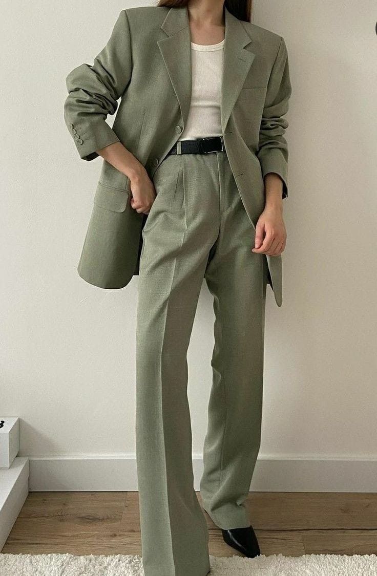 Cute Prom Suits Women, Dark Green Prom Suits Women, Women Suits Graduation, Sage Suit Women, Gender Neutral Graduation Outfit, Masc Wedding Outfit Guest, Name For Tiktok, Wedding Guest Suit Women, Prom Suit Women