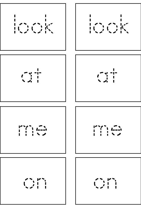 the words in this worksheet can be used to teach children how to read