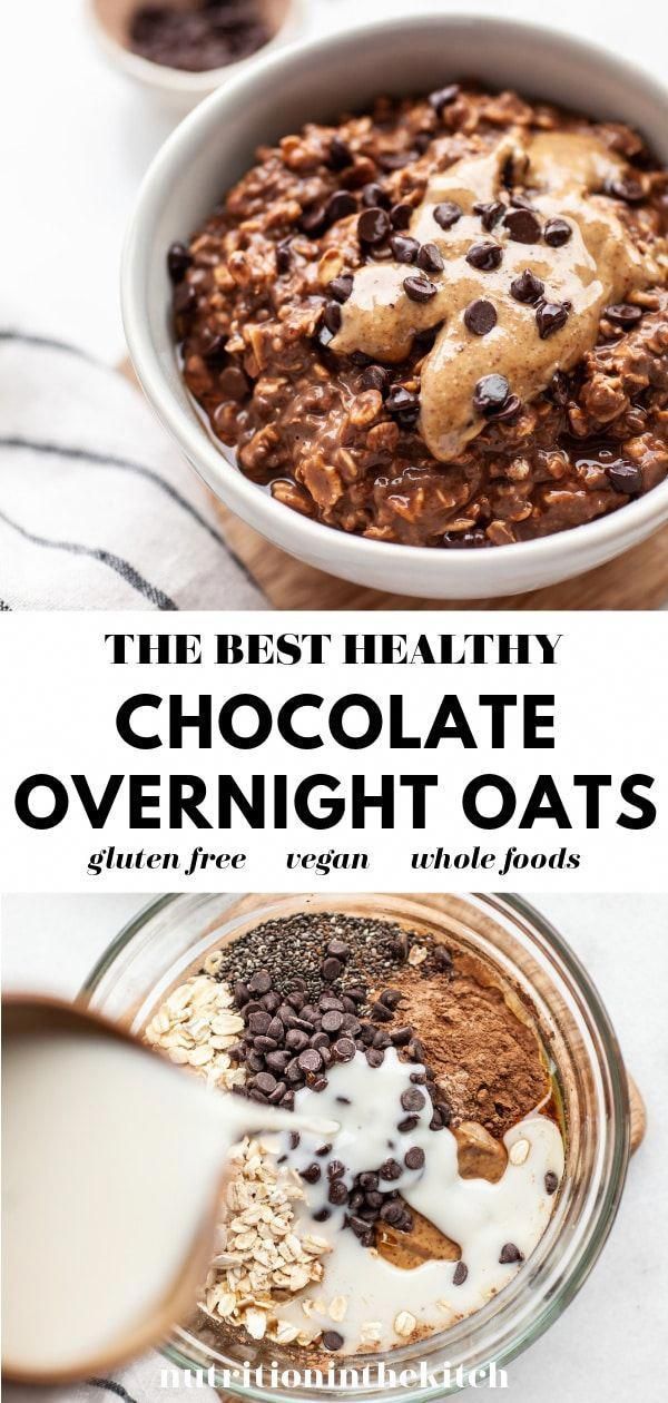 the best healthy chocolate overnight oats