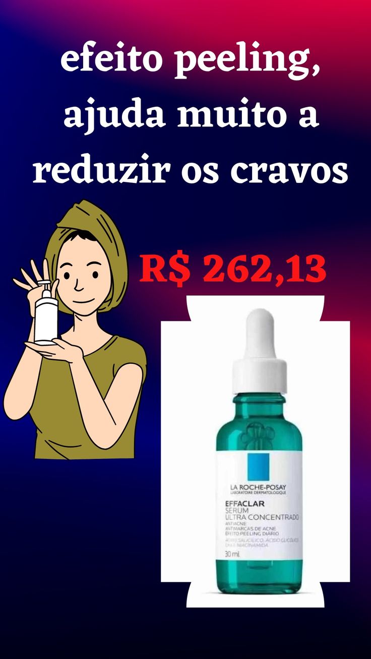 "Você sofre com espinhas e acne? Não se preocupe, estamos aqui para ajudar! Cuidar da sua pele é essencial para evitar o surgimento de espinhas, cravos e outros problemas!!
Cuide das suas espinhas e acne com produtos específicos para o seu tipo de pele, limpando profundamente e hidratando. Não esprema suas espinhas, isso só pode causar inflamação e cicatrizes. E lembre-se, a chave para uma pele clara e radiante é uma rotina consistente de cuidados.#pelebonita#cravos#espinhas#acne#poros Roche Posay, Acne