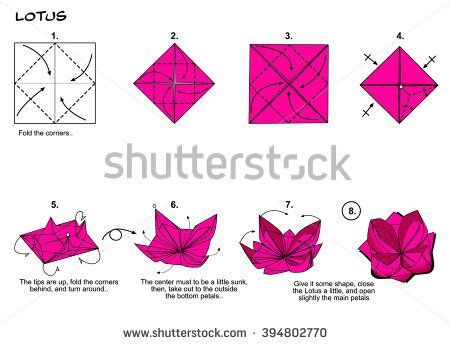 step by step instructions to make origami flowers with pictures for kids and adults