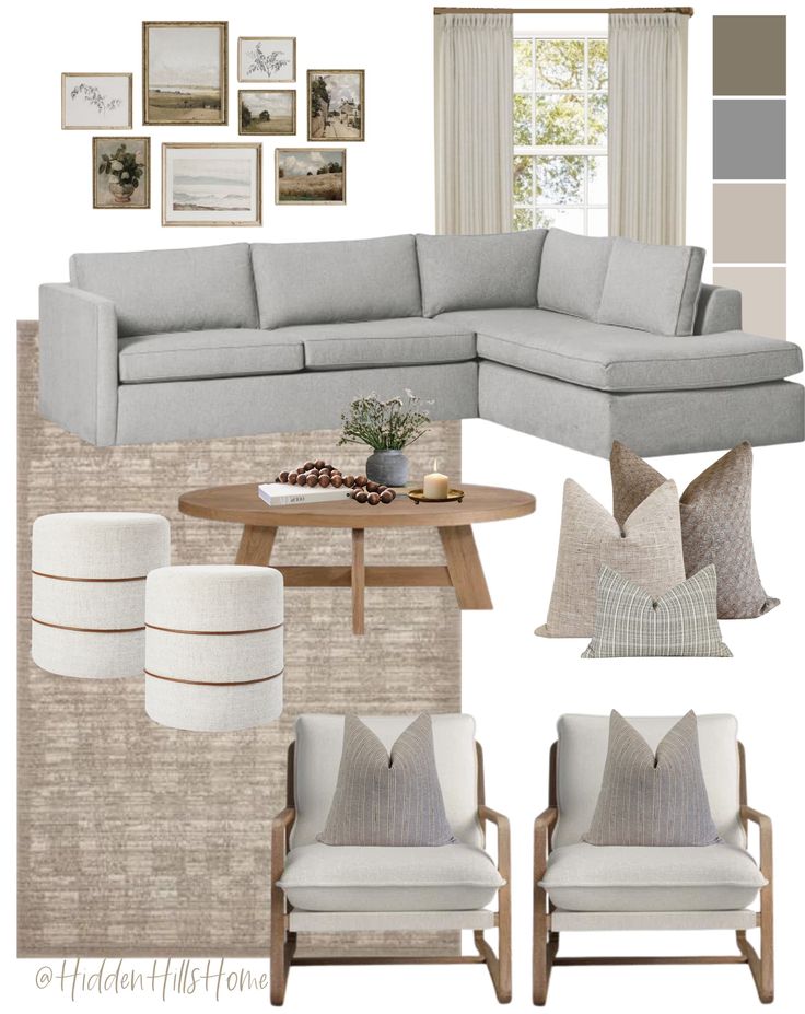 a living room filled with furniture and decor