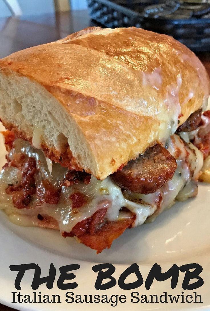 Indulge in a culinary journey with this Italian Sausage Delight, a sandwich that promises to tantalize your taste buds. Perfectly seasoned sausage meets a medley of vibrant peppers and onions, all nestled in a warm, crusty roll. Each bite delivers a harmonious blend of flavors that will transport you straight to the heart of Italy. Whether you're hosting a casual lunch or seeking a satisfying dinner option, this sandwich is a must-try for any food lover. Get ready to savor every mouthwatering moment. Sandwich Italian, Italian Sausage Sandwich, Sausage Sandwich, Sandwhich Recipes, Summer Sandwiches, Best Sandwich Recipes, Sausage Sandwiches, Italian Sausage Recipes, Hot Sandwich