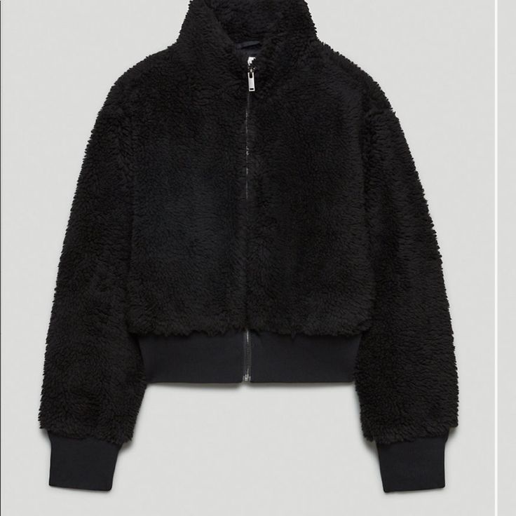 This Is Such A Cute And Warm Jacket. I Just Realized I Don’t Need Another One. Only Worn Once! Aritzia Jacket, Jacket Sherpa, I Just Realized, Easy Shape, Teddy Jacket, Warm Jacket, Menswear Inspired, Parka Jacket, Citizens Of Humanity