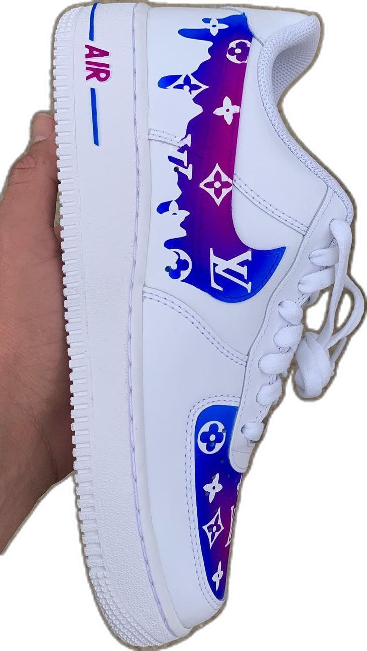 Lv Air Force 1, Nike Shoes Women Fashion, Custom Sneakers Diy, Custom Shoes Diy, Nike Fashion Shoes, Custom Nike Shoes, All Nike Shoes, Air Force 1 Custom, Personalized Shoes