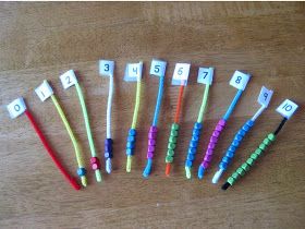 six different colored toothbrushes with numbers on them