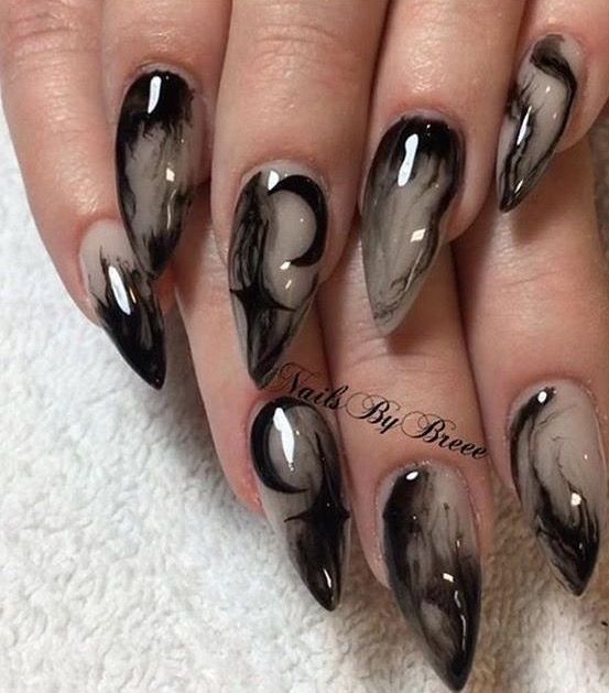 French Tip Nail Art, Cute Simple Nails, Gothic Nails, Trendy Nail Art Designs, Goth Nails, Black Nail Designs, Simple Nail Art Designs, White Nail, Luxury Nails