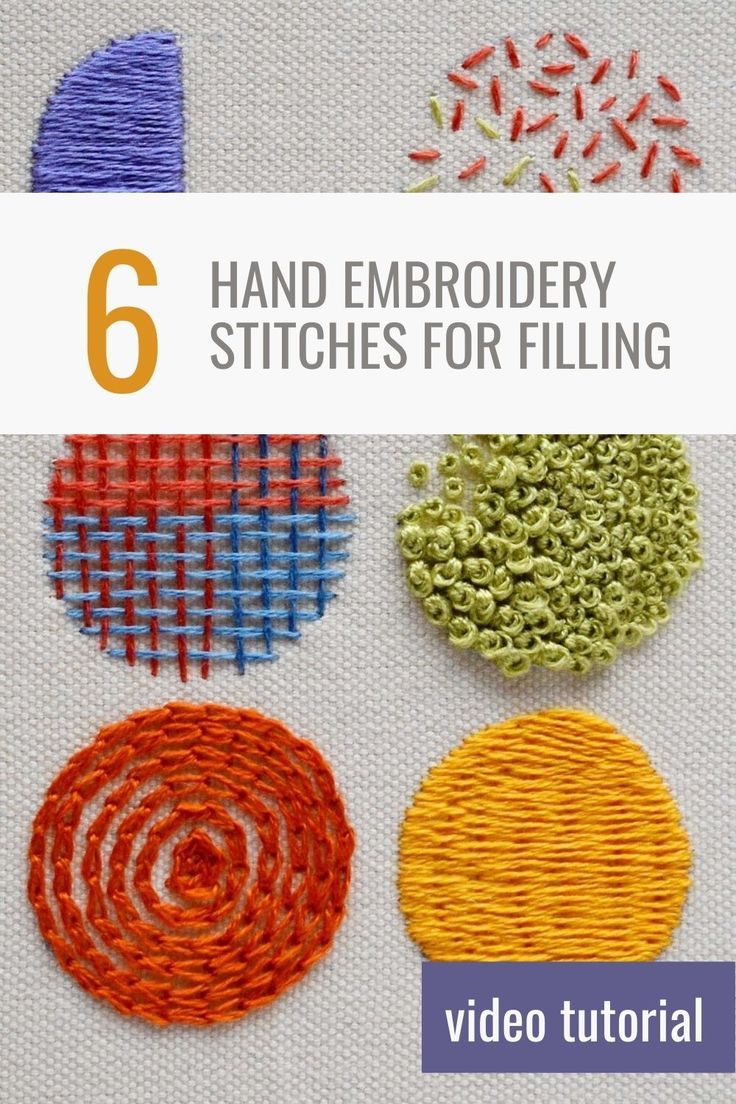 Six Hand Embroidery Stitches for Filling - hand embroidery video tutorial Embroidery Video, Stitching On Paper, French Knot Stitch, Long And Short Stitch, French Knot Embroidery, Miniature Embroidery, Crochet Bedspread Pattern, Redwork Embroidery, Hand Embroidery Videos