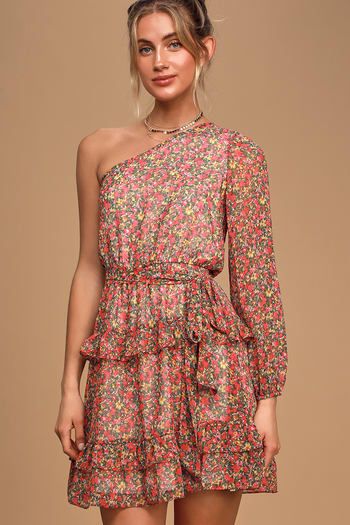 Dresses for Women | Best Women's Dresses Online Pretty Midi Dresses, Long Sleeve Babydoll Dress, Black Floral Print Dress, Ruffled Mini Dress, Flirty Dresses, Pink Floral Print, Printed Wrap Dresses, Sash Belt, Ruffle Mini Dress