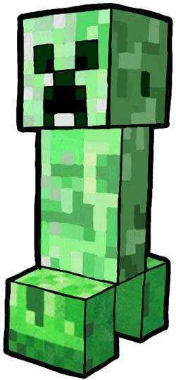 an image of a minecraft creeper