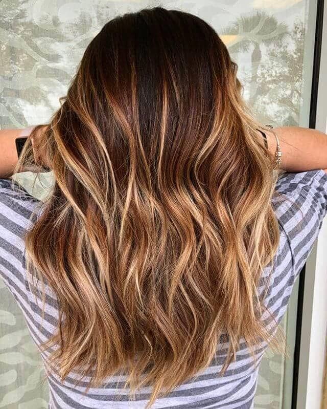 Wavy Natural Brown and Russet Ombre #brownhairbalayage Auburn Hair Ideas, Belliage Hair, Coffee Brown Hair, Auburn Balayage, Hair 50, Maroon Hair, Coffee Hair, Brown Ombre Hair, Hair Color Light Brown