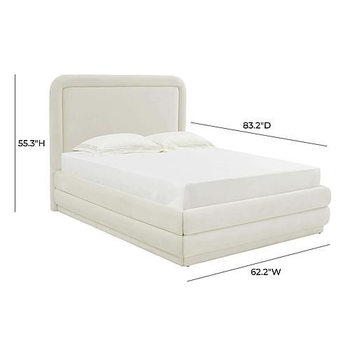 the measurements for a bed frame and headboard