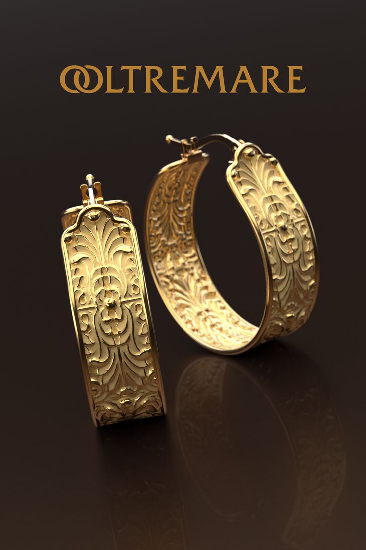 Baroque Hoop Earrings Made in Italy in 18k or 14k solid Gold, only made to order Jewelry Italian Gold Earrings, Italian Gold Jewelry, Italian Baroque, Geometric Hoop Earrings, Painted Jewelry, Big Hoop Earrings, Gold Jewelry Earrings, Jewelry Metal, Solid Gold Earrings