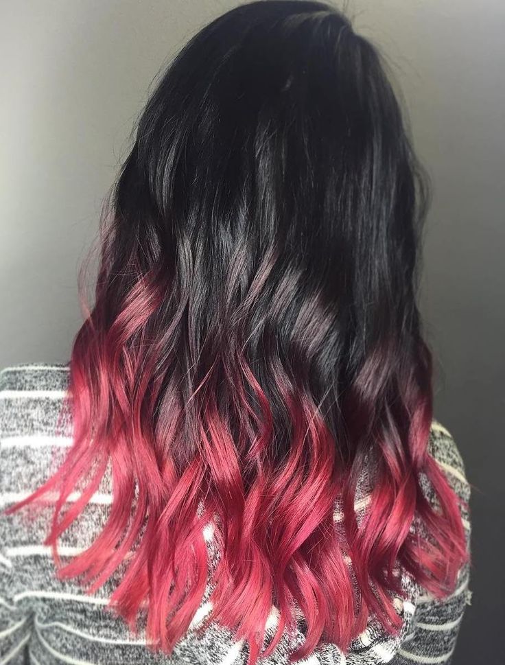 Pastel+Pink+Dip+Dye+For+Black+Hair                                                                                                                                                                                 More Natural Dark Hair, Black Hair Ombre, Blonde Dye, Pink Ombre Hair, Red Curls, Dyed Hair Pastel, Hair Dye Ideas, Dip Dye Hair, Black Hair Dye