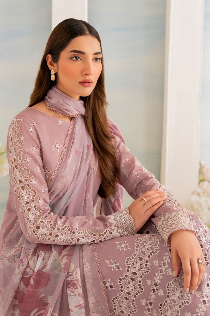 Shirt Front: Borer Embroidered Printed LawnShirt Back: Printed Lawn Sleeves: Borer Embroidered Printed LawnSleeves Lace: Embroidered Organza(0.90 M) Dupatta: Printed Silk (2.5 M)Trouser: Printed LawnTrouser Lace: Embroidered Organza(120 M) Eid Long Sleeve Blouse With Embroidered Sleeves, Cotton Sets With Tonal Embroidery And Long Sleeves, Eid Cotton Top With Embroidered Sleeves, Embroidered Long Sleeve Top For Eid, Pink Long Sleeve Tops For Eid, Long Sleeve Pink Top For Eid, Long Sleeve Floral Embroidered Tops For Eid, Lawn Suit, Chiffon Collection