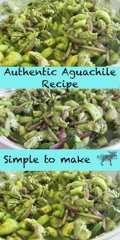 two pictures showing the process of making an artichoke recipe