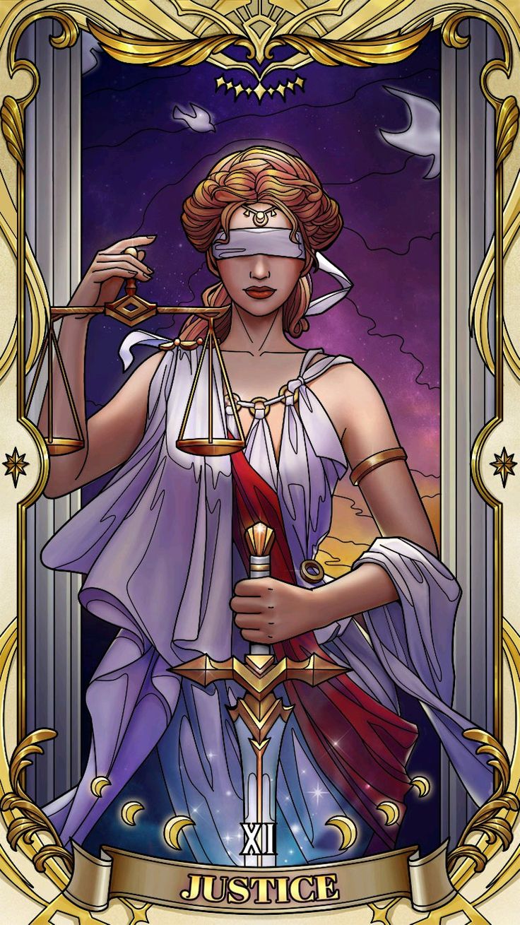 the tarot card for justice