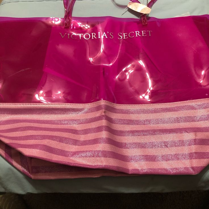 Brand New With Tags. Pink Beach Bag For Vacation, Tan Beach Bag, Casual Pink Poolside Bag, Pink Poolside Bags For Beach Season, Trendy Victoria's Secret Vacation Bag, Victoria Secret Beach, Victoria's Secret Beach Bag For Summer, Victoria's Secret Summer Vacation Bags, Victoria's Secret Casual Beach Bag