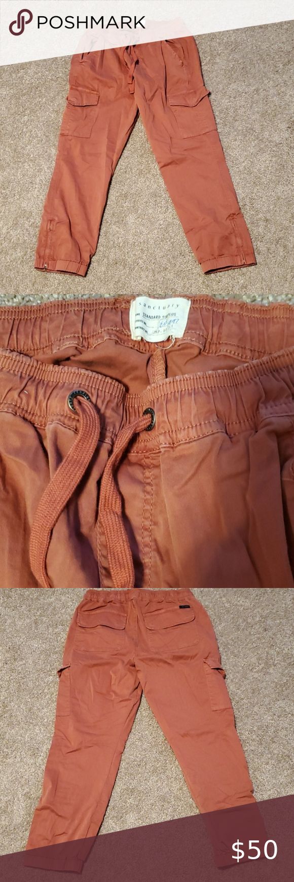 Sanctuary cargos Size S. Best fits waist up to 30 in. 25in inseam. Nwot Sanctuary Pants & Jumpsuits Track Pants & Joggers Track Pants, Pant Jumpsuit, Khaki Pants, Track, Orange, Outfit Inspo, Plus Fashion, Pants, Women Shopping