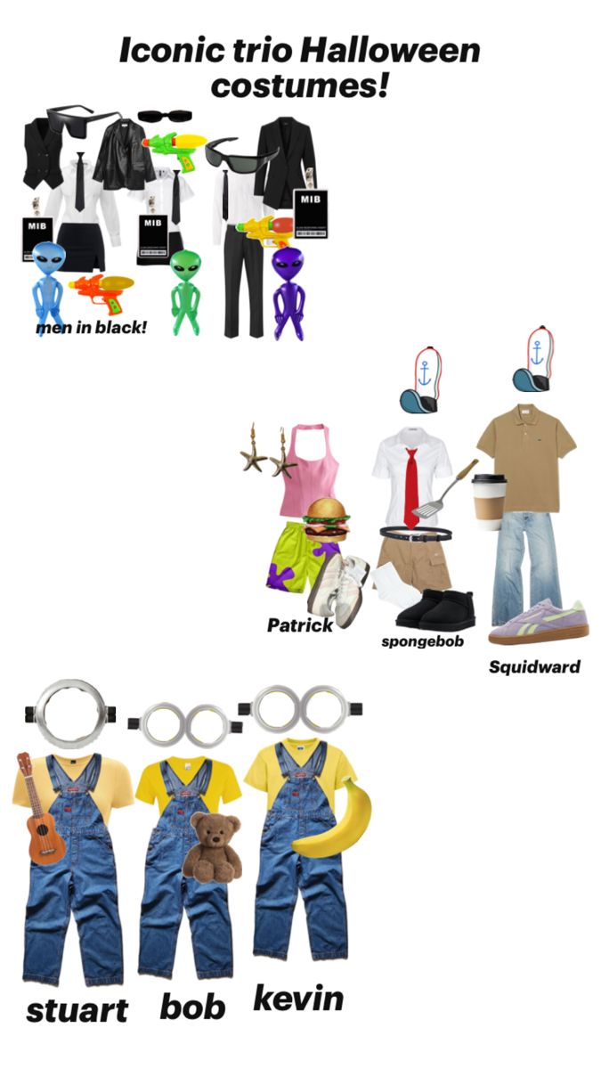 an image of clothes and accessories for children to wear in the halloween costume contest, with caption below