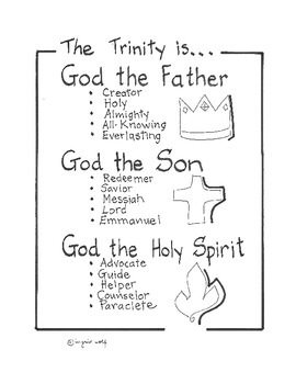 the trinity is god the father coloring page