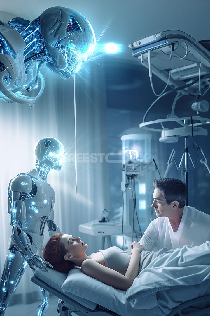 In the future, doctors will utilize AI robots to enhance the precision of patient diagnosis and care through medical technology Robot Doctor, Medical Robots, Photoshop Express, Good Photo Editing Apps, Gaming Mice, Free Photo Editing, Smart Glasses, Photo Editing Apps, Taking Over The World