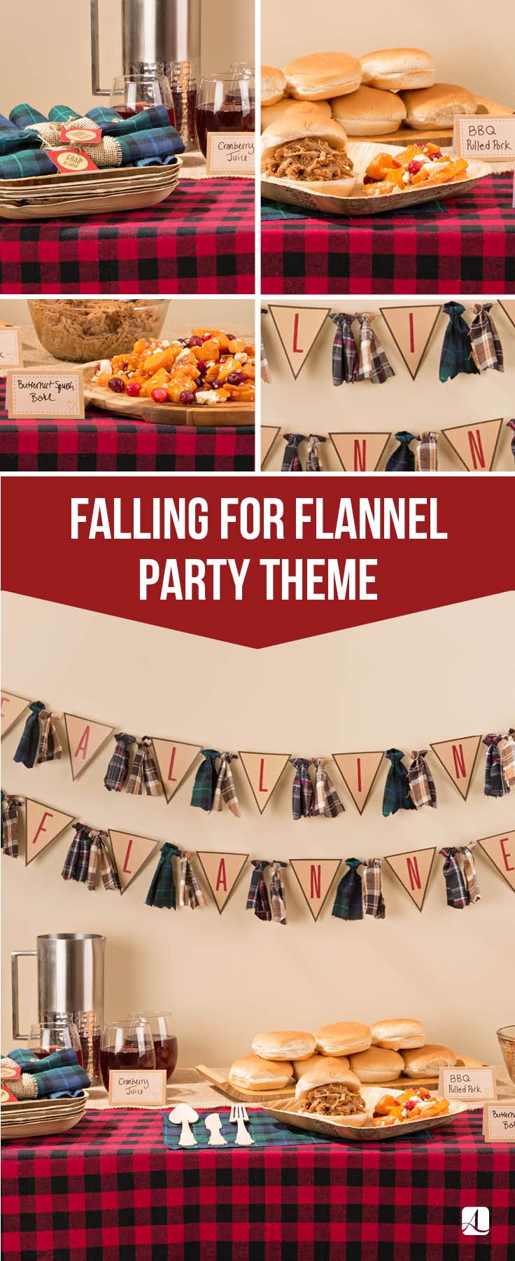 a table topped with lots of food on top of a red and white checkered table cloth