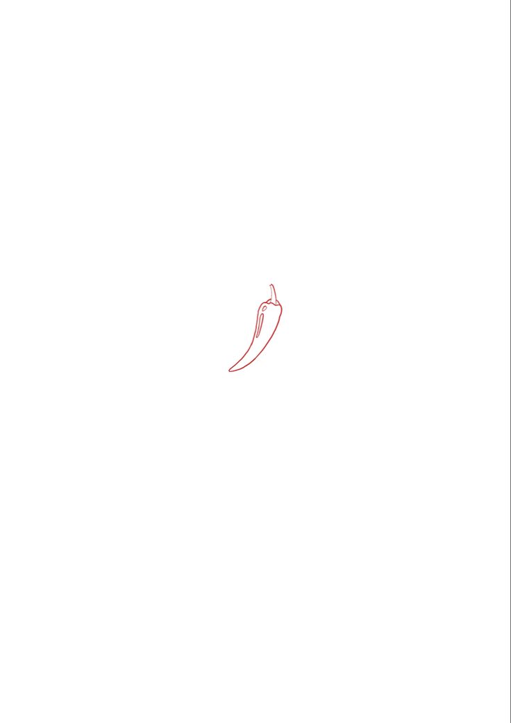 a red chili pepper on a white background