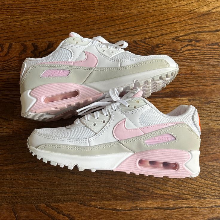 These Shoes Are Barely Worn And Look Brand New. They Are A Size Women’s 6.5, And Are In A Color Way That Is No Longer Sold. I’d Be Happy To Answer Any Questions Or Provide Additional Photos! Casual Pink Nike Air Max With Round Toe, Casual Pink Nike Air Max Low-top, Casual Pink Low-top Nike Air Max, Pink Nike Air Max With Branded Insole, Nike Air Max Pink Round Toe, Pink Nike Air Max With Air Cushioning, Pink Nike Air Max Low-top With Cushioned Footbed, Pink Low-top Nike Air Max With Cushioning, Pink Nike Air Max With Cushioned Footbed